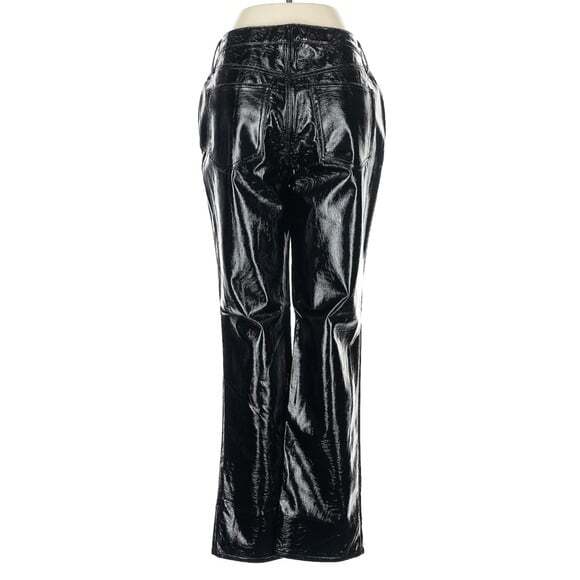 J. Crew Collection Demi Boot Pants High Rise Faux Leather Crop size 28 NEW - Picture 10 of 10